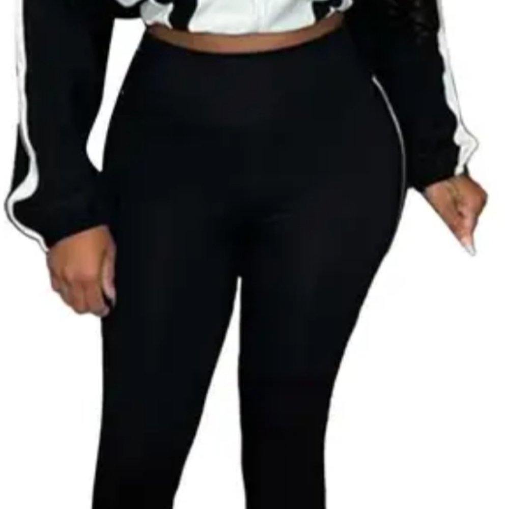 Black Women's High-Waisted Pants